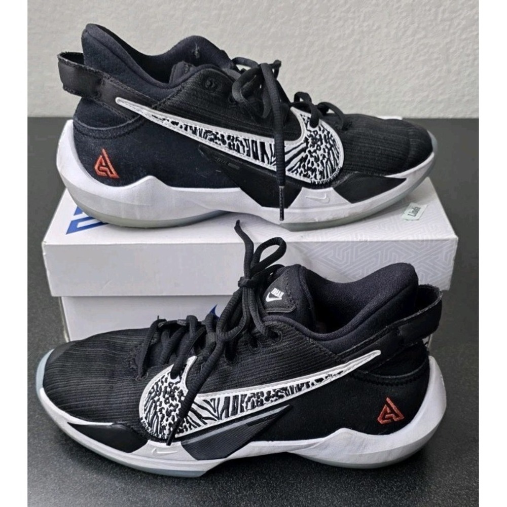 Nike Zoom Youth 5.5 Freak CN8574-001 Black Basketball Shoes Sneaker